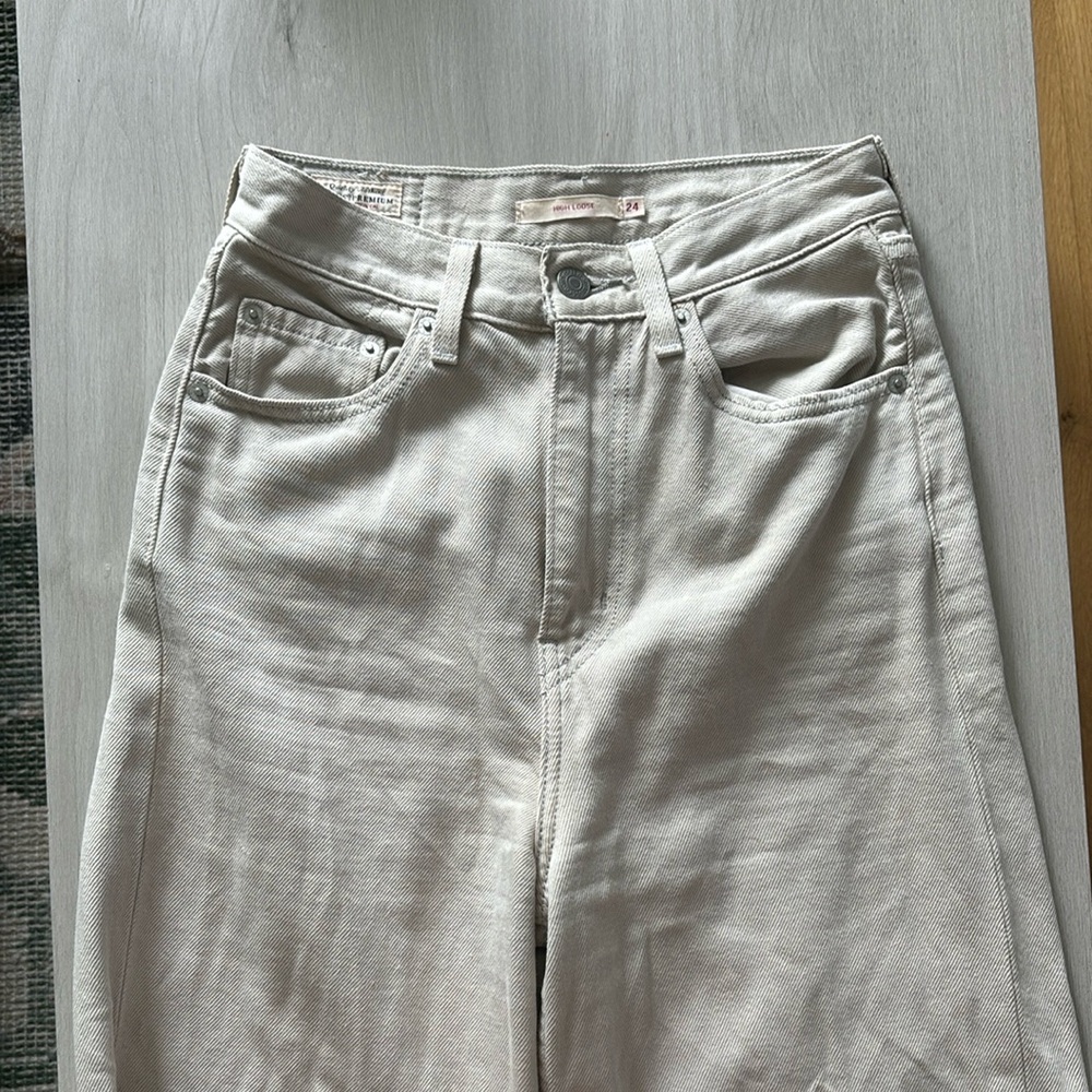 Levi's grey Flare & Wide Leg Jeans